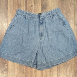 GAP Light Blue Jean Shorts, Pleated Shorts